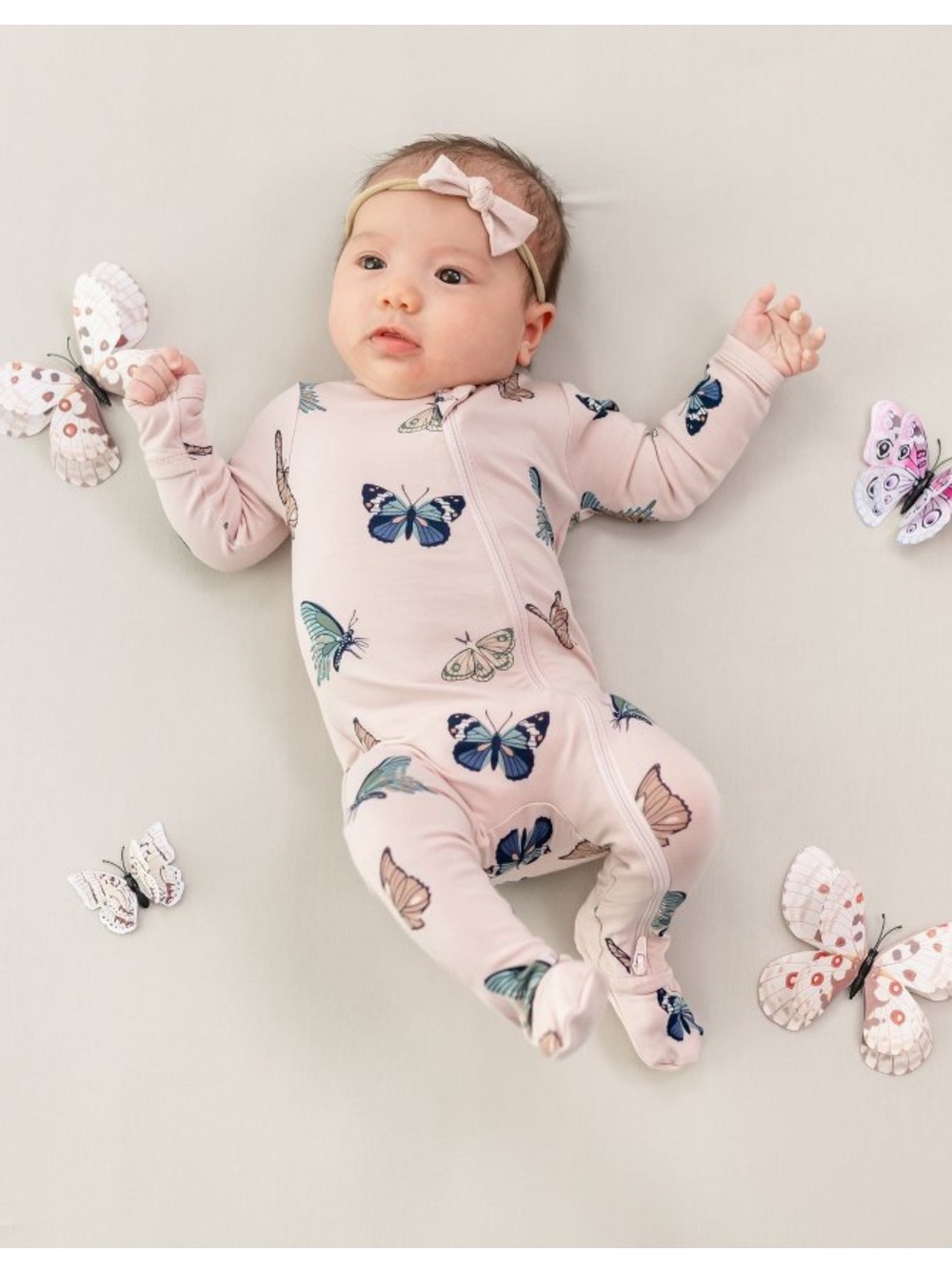Kyte baby butterfly footie pajamas